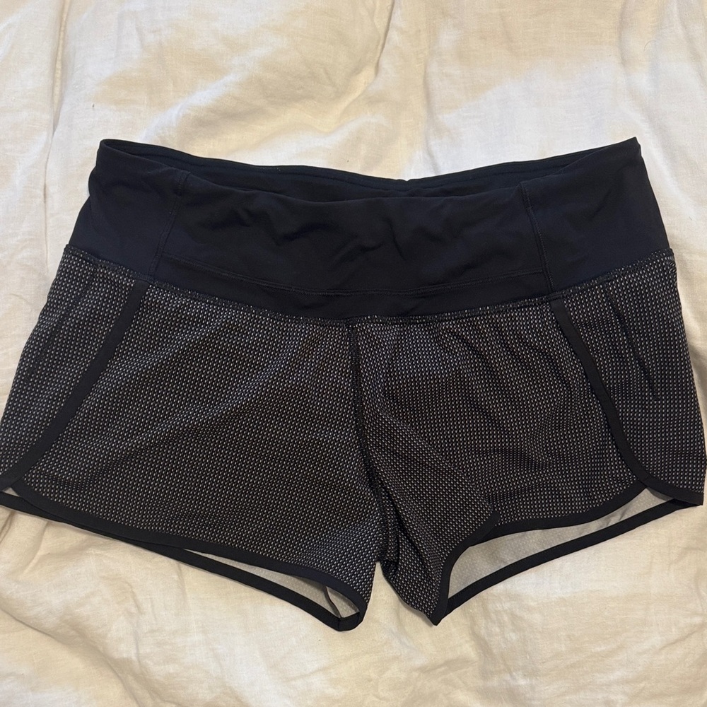 Black and White Lululemon shorts